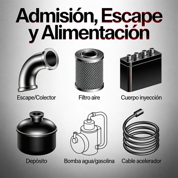 Admisión, Escape y Alimentación
